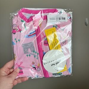 Little Sleepies 0-3 Pink Paris Zippy